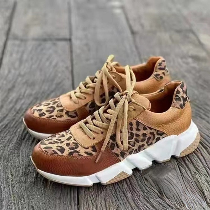Leora Leopard™ | Sneakers med leopardmönster för en trendig look