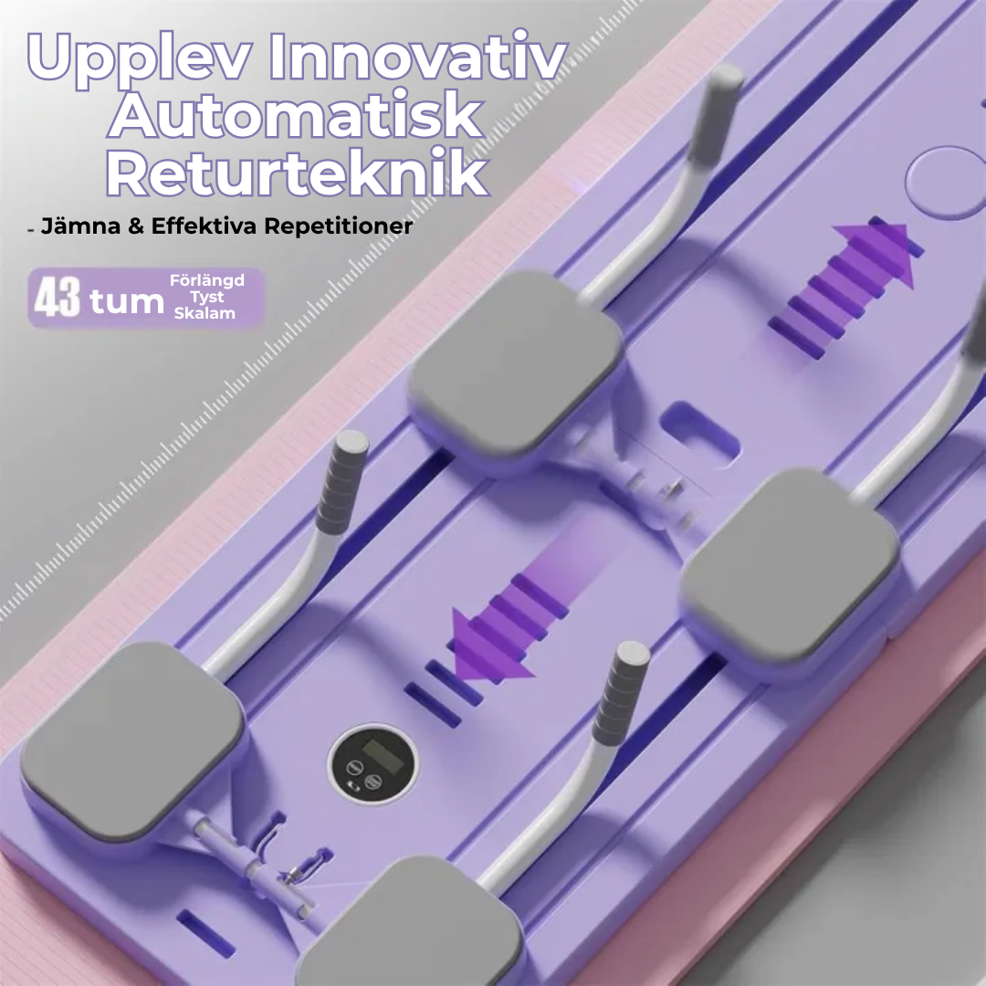 PilatesPro™ | Studioresultat hemma – Reformer Pilates för styrka & balans på 15 min