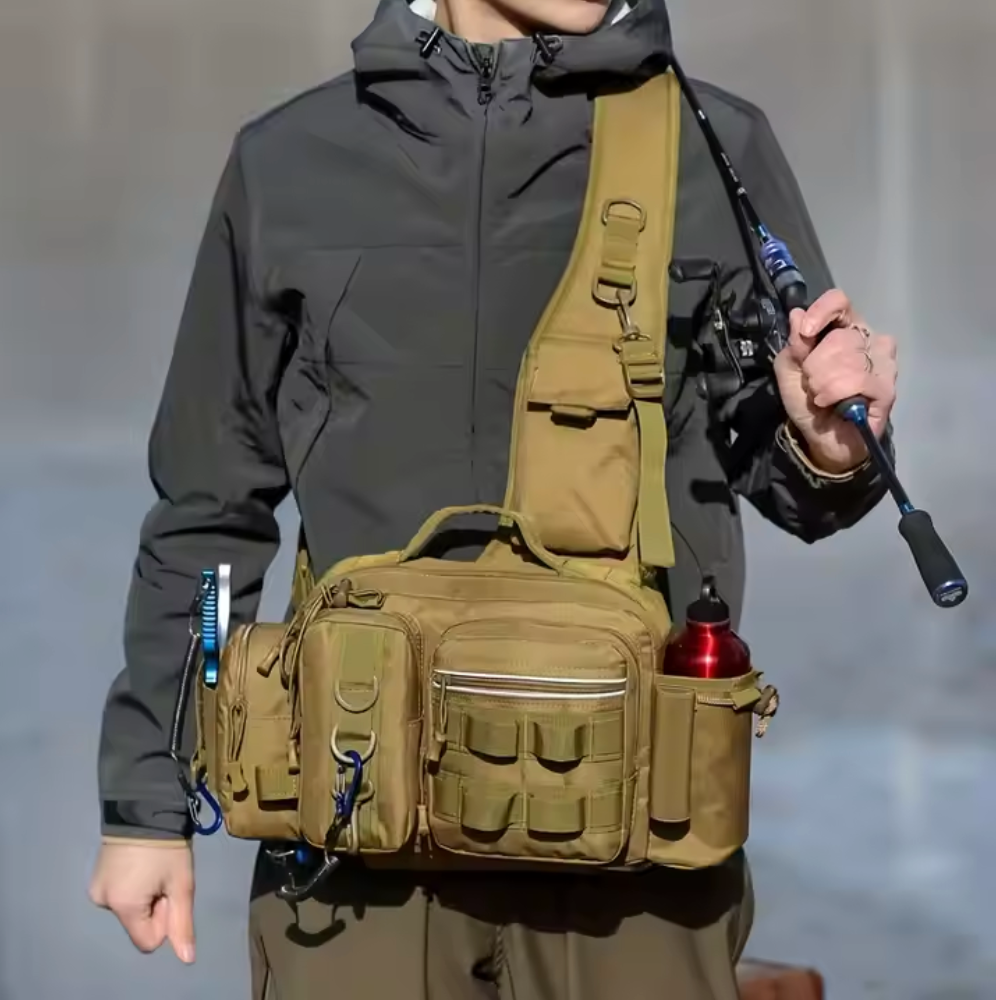 RiverPro™ Multifunktionell Fiskeväska med Axel- & Midjebälte