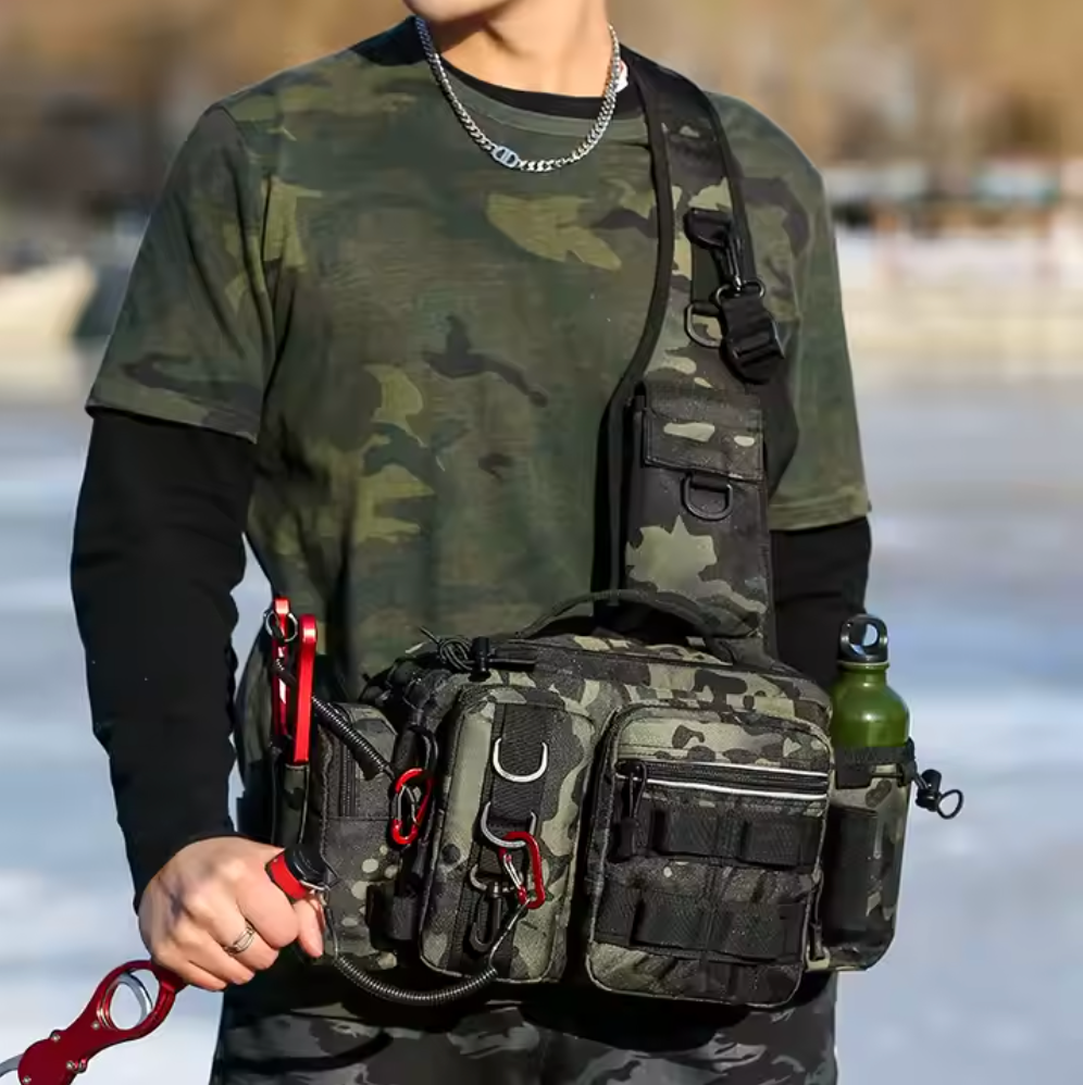 RiverPro™ Multifunktionell Fiskeväska med Axel- & Midjebälte