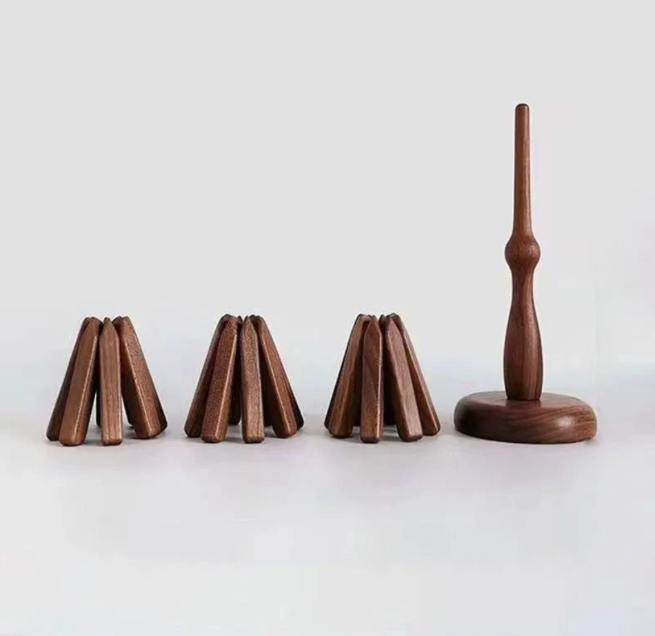 NordPlate™ | Flexibelt grytunderlägg i massiv valnöt (3-pack)