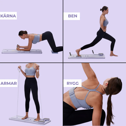 PilatesPro™ | Studioresultat hemma – Reformer Pilates för styrka & balans på 15 min