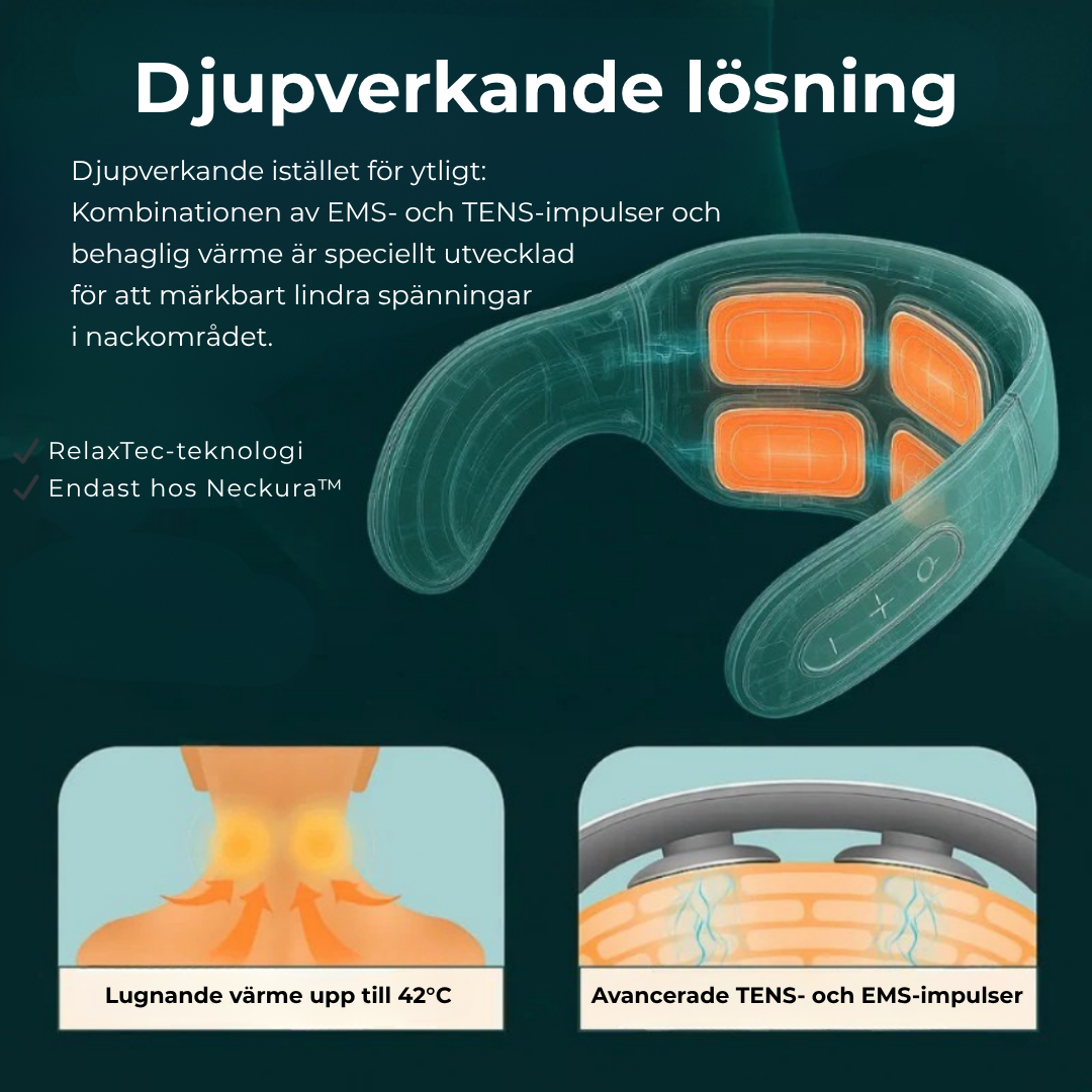 NeckRelieve Pro™ | 11-in-1  Avslappning för nacken på 15 minuter – var du än är