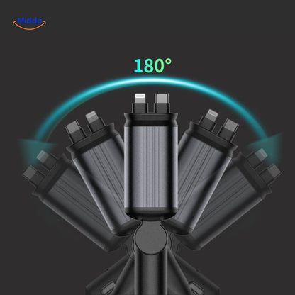 VoltDrive™ Starlight Edition – 4-i-1 billaddare med blixtsnabb 120W laddning