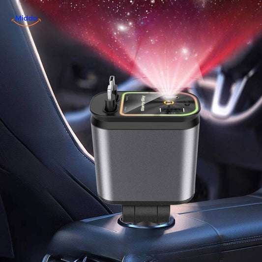 VoltDrive™ Starlight Edition – 4-i-1 billaddare med blixtsnabb 120W laddning