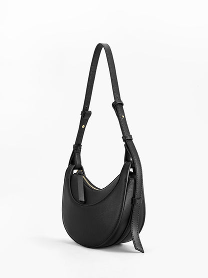 Crescenta – Zachte gesp, halve maan tas