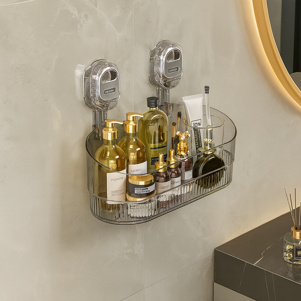 Vezala™ – Självhäftande Vägg­hylla utan Borrning för Kök & Badrum