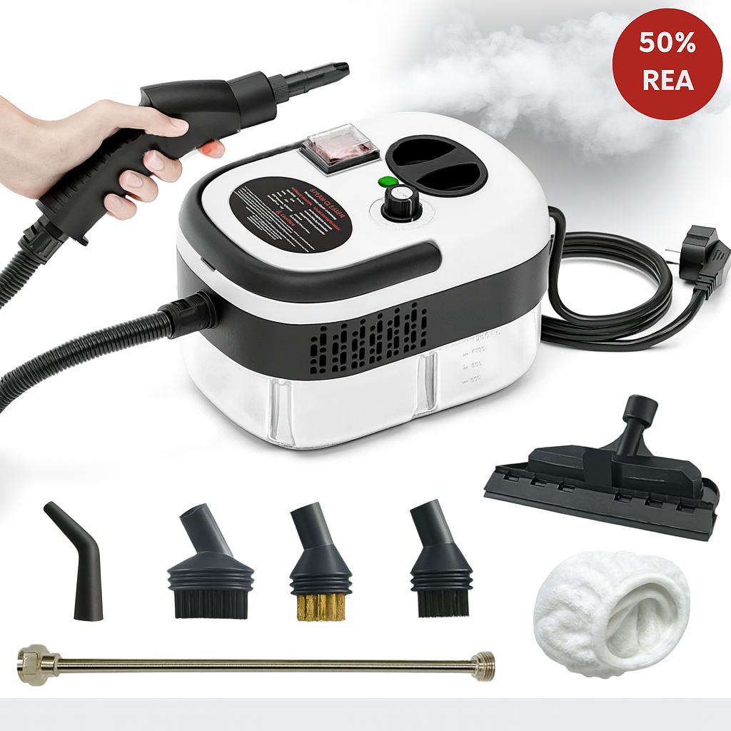 Vaporix™ | 105°C Kraftfull Ångrengörare med 3 BAR Tryck
