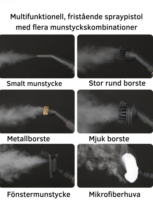 Vaporix™ | 105°C Kraftfull Ångrengörare med 3 BAR Tryck
