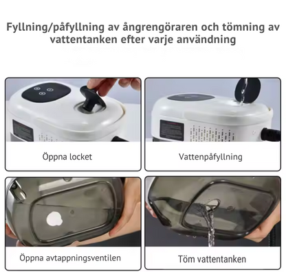 Vaporix™ | 105°C Kraftfull Ångrengörare med 3 BAR Tryck