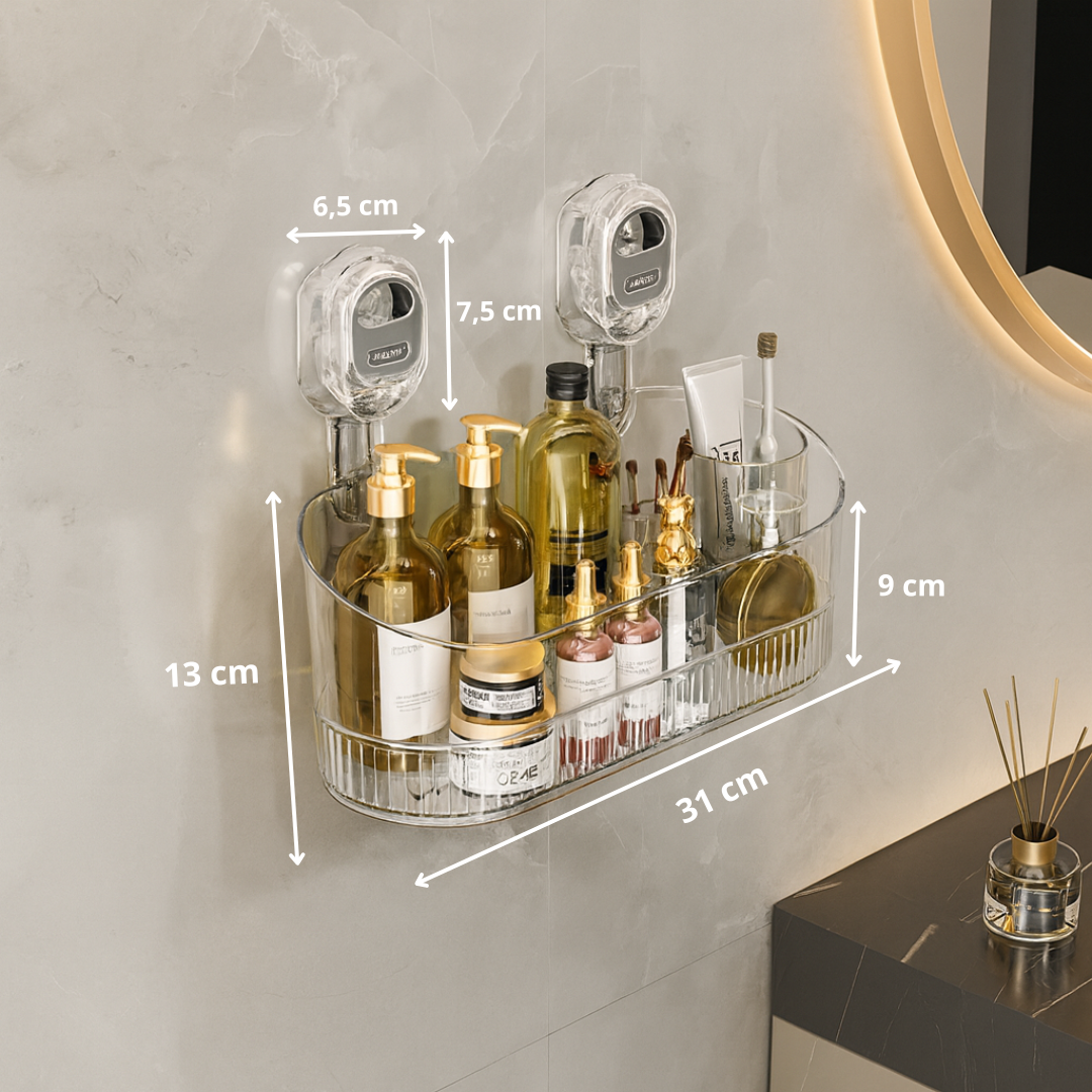 Vezala™ – Självhäftande Vägg­hylla utan Borrning för Kök & Badrum