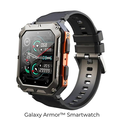 Galaxy Armor™ | Militärklassad Smartwatch – Oförstörbar & Kompatibel med iOS & Android