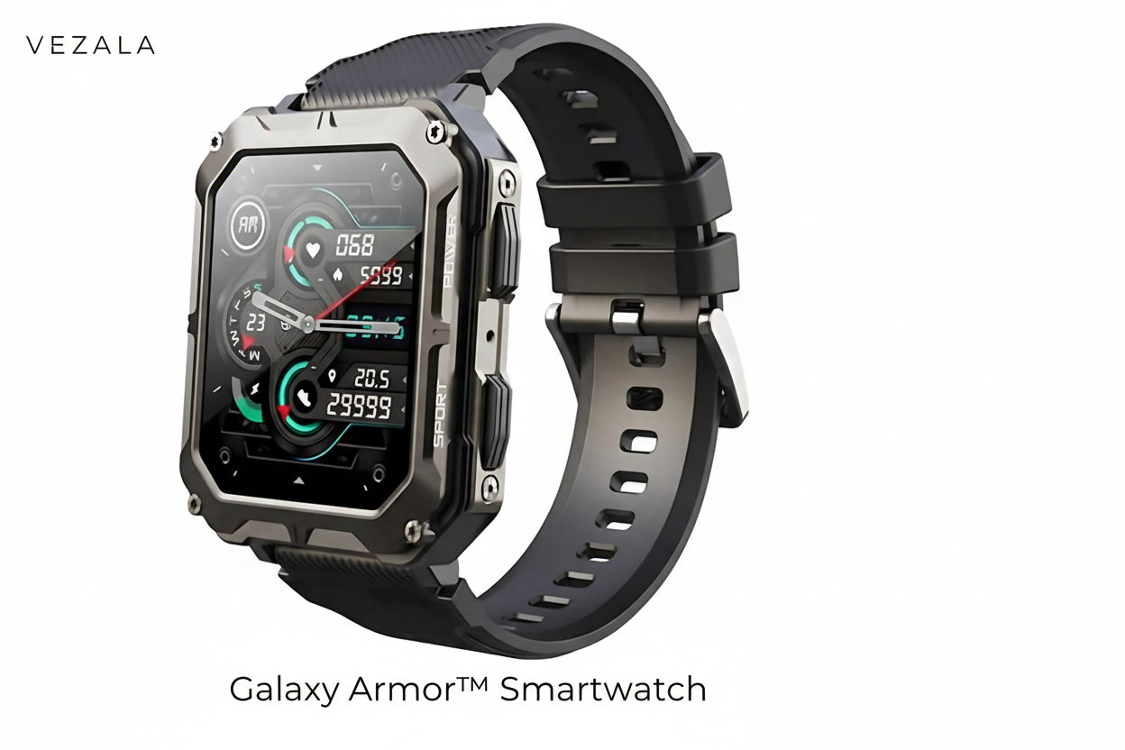 Galaxy Armor™ | Militärklassad Smartwatch – Oförstörbar & Kompatibel med iOS & Android