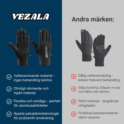 FrostGrip™ | Vattenavvisande, värmeisolerande vinterhandskar med touchfunktion och säkert grepp