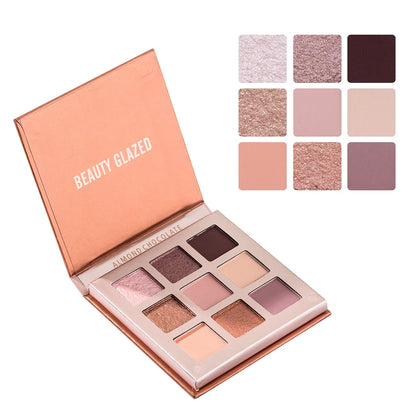 BEAUTY GLAZED™ 9-Color Eyeshadow Palette – Langhoudende matte &amp; shimmer kleuren