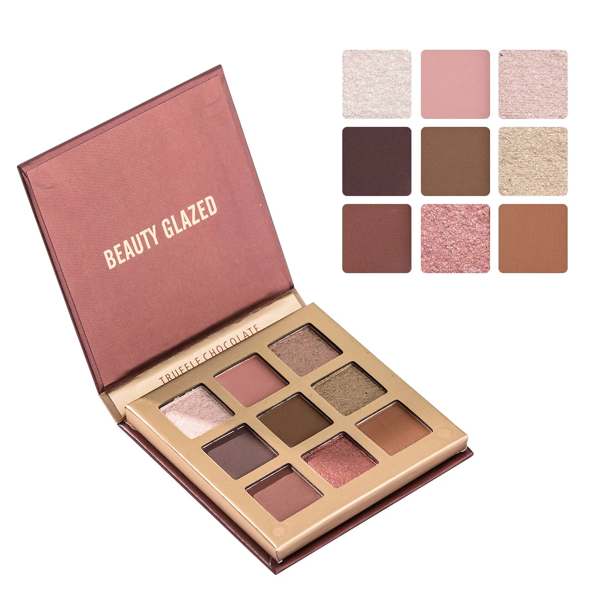BEAUTY GLAZED™ 9-Color Eyeshadow Palette – Langhoudende matte &amp; shimmer kleuren