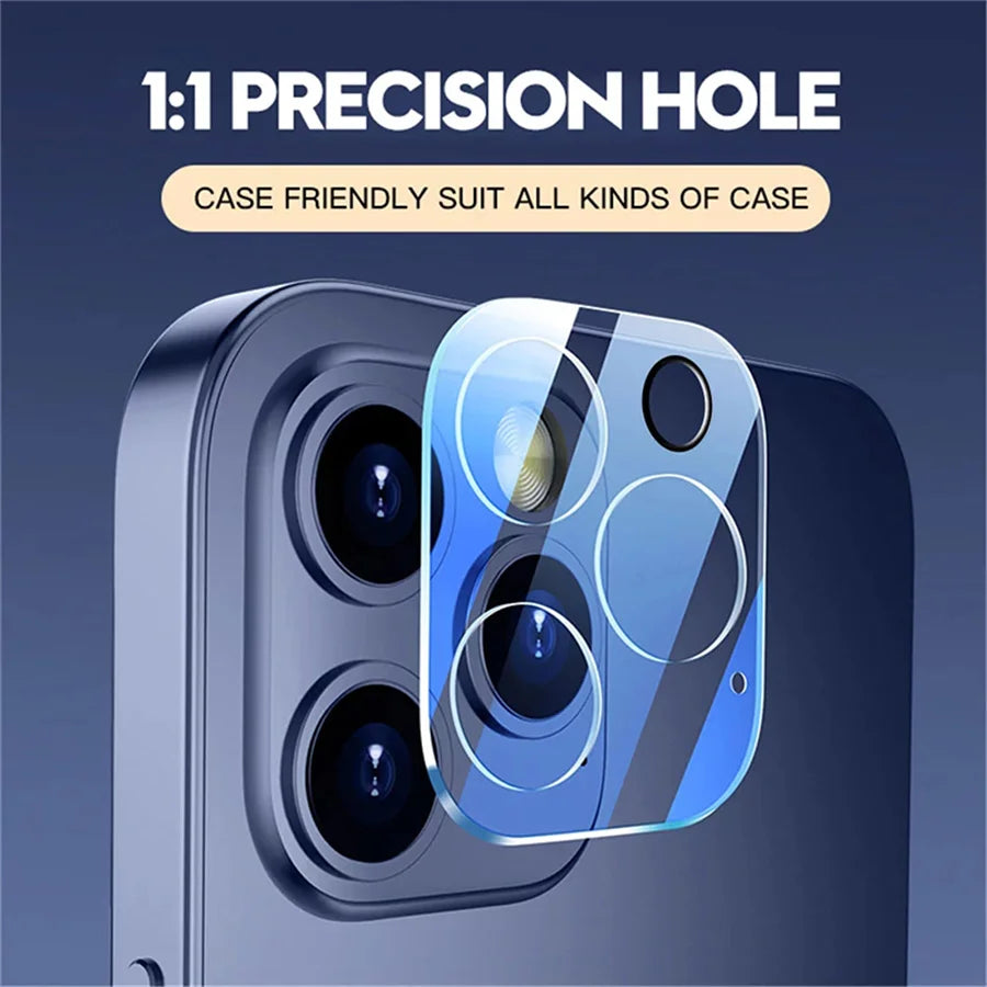 4Pcs Camera Lens Protectors Glass For iPhone 17 Pro Max 14 15 16 Plus 17 Air 13 12 Mini 11 Protective Film For iPhone 17 Pro Max