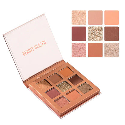 BEAUTY GLAZED™ 9-Color Eyeshadow Palette – Langhoudende matte &amp; shimmer kleuren