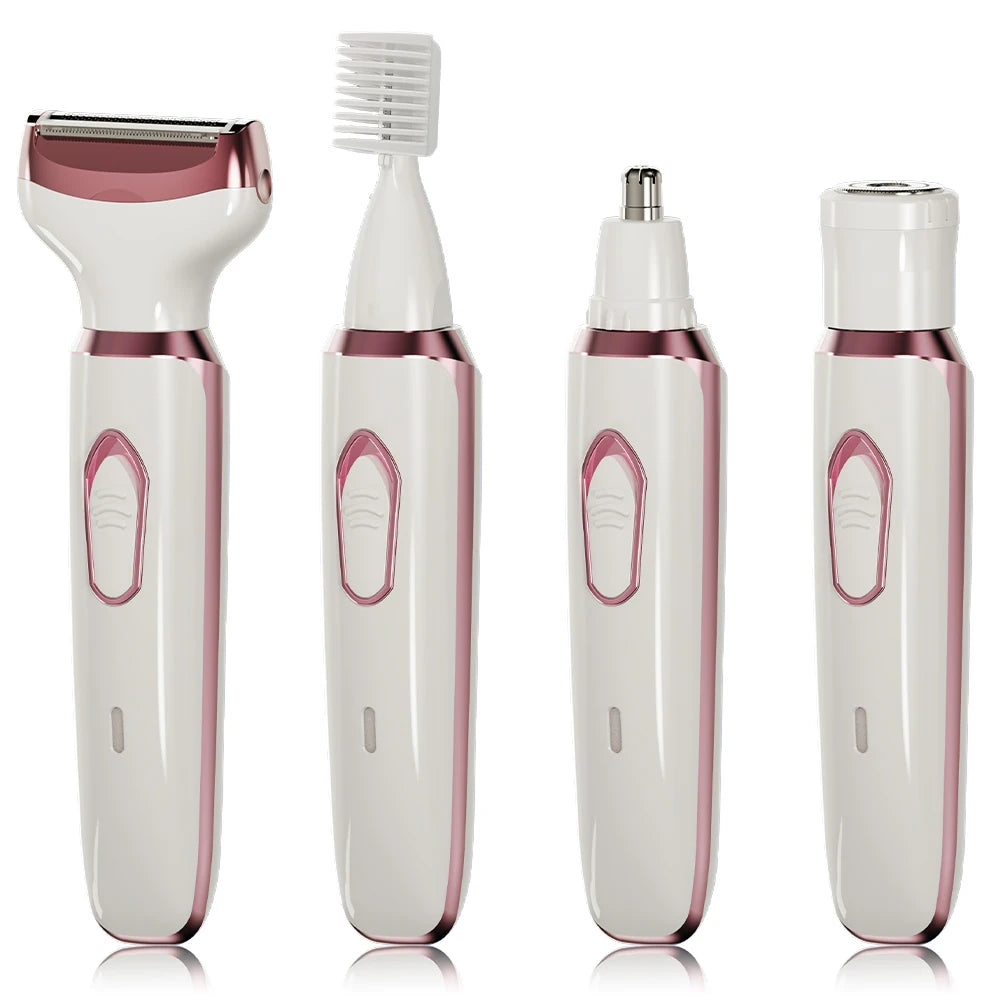 SILKYSHAVE™ 4-in-1 Elektrisch Scheerapparaat voor Dames – Pijnloos, nat &amp; droog, oplaadbaar