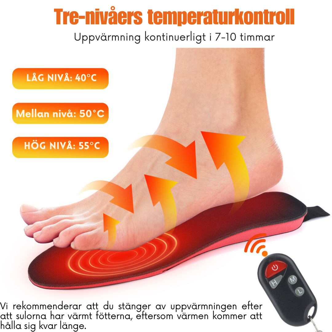 HeatStep™ | Uppladdningsbara Värmesulor för Iskalla Dagar