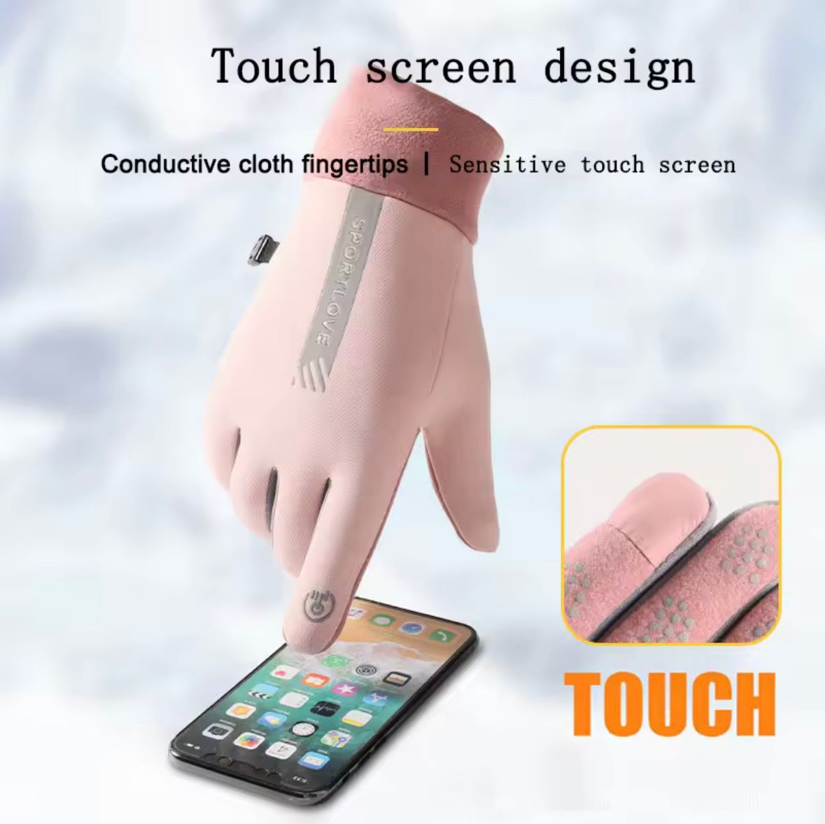 FrostGrip™ | Vattenavvisande, värmeisolerande vinterhandskar med touchfunktion och säkert grepp