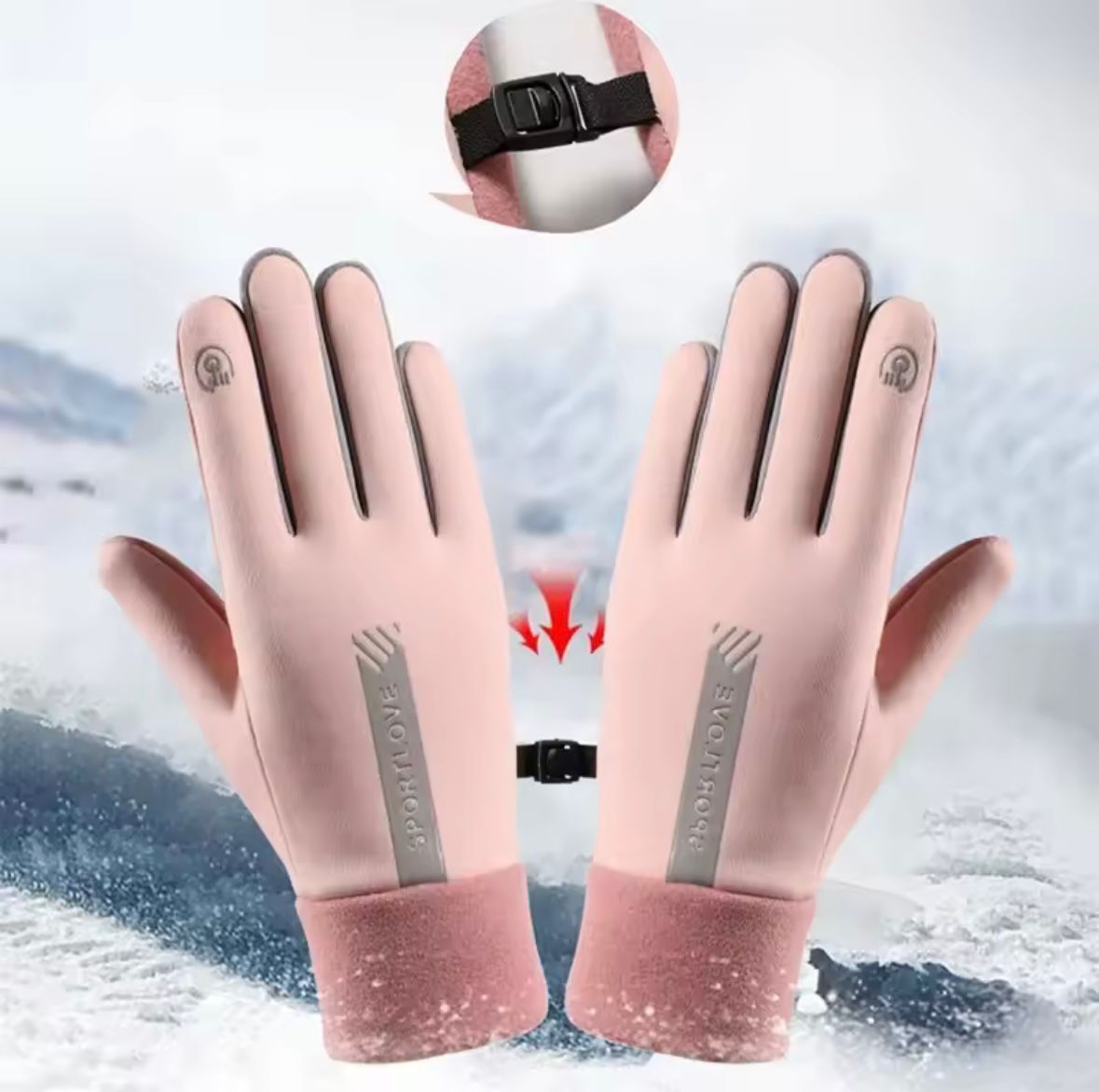 FrostGrip™ | Vattenavvisande, värmeisolerande vinterhandskar med touchfunktion och säkert grepp