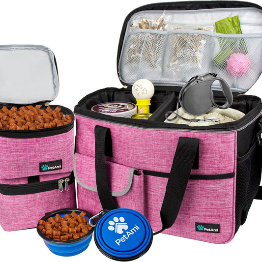 TRAVAPAW™ Dog Travel Bag – Complete reisset voor honden met voerbakken &amp; opbergvakken